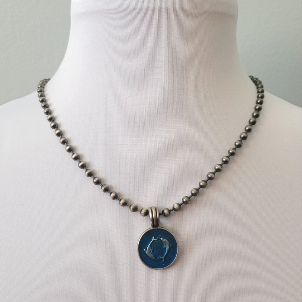 '90s dolphin necklace